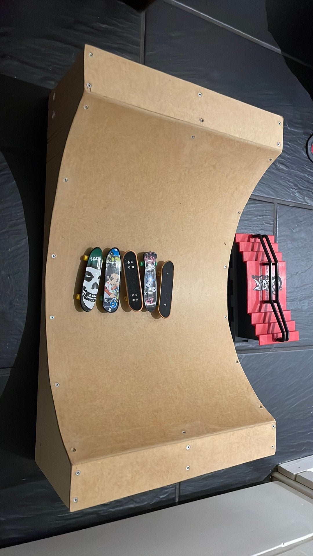 Tech deck met 2x ramp, Ophalen of Verzenden, Zo goed als nieuw