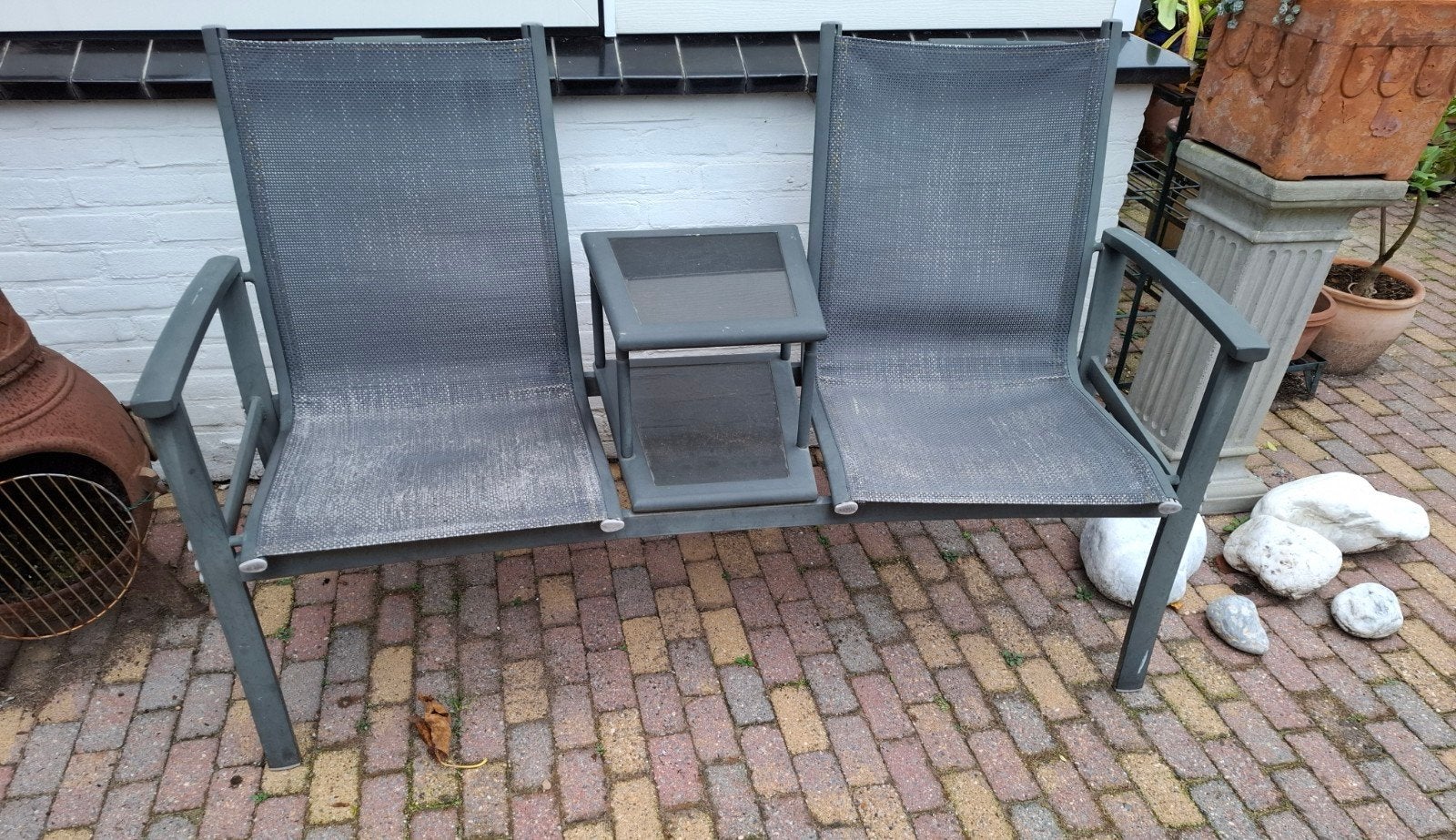 Tuinset "Love Seat", Ophalen, Gebruikt, Aluminium