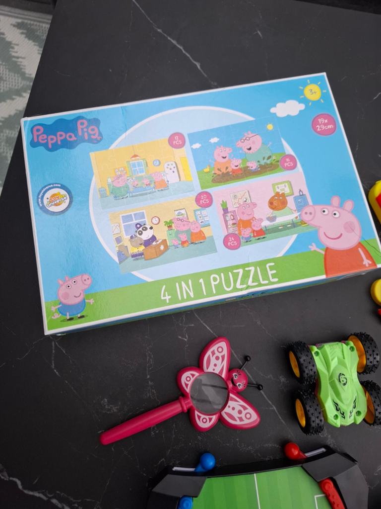 Grote speelgoedbundel: Peppa Pig puzzel, xylofoon, auto, Kinderen en Baby's, Ophalen of Verzenden