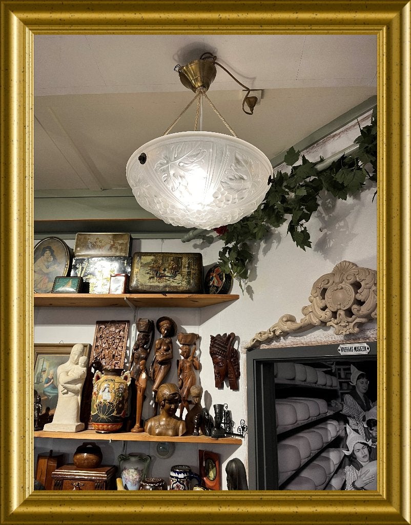 Mooie art deco hanglamp, Ophalen
