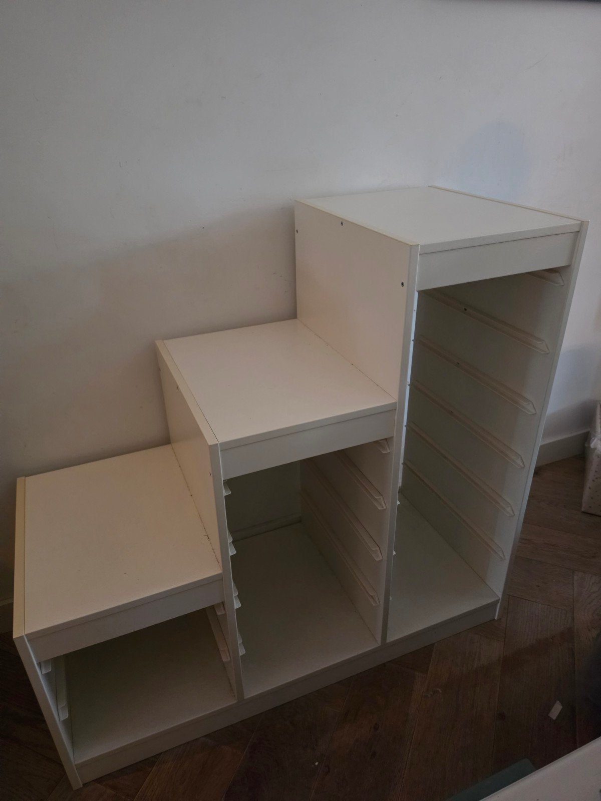Witte opbergkast/trapje voor kinderkamer IKEA trofast, Ophalen of Verzenden, Gebruikt, Kast