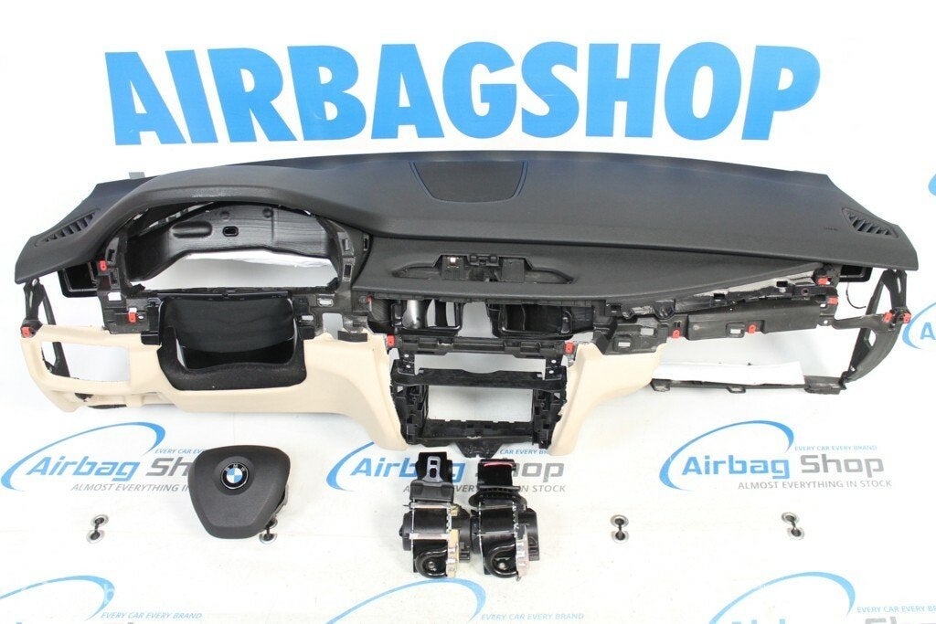 Airbag set - Dashboard zwart/beige BMW X5 F15 (2013-2018), Gebruikt, Ophalen of Verzenden