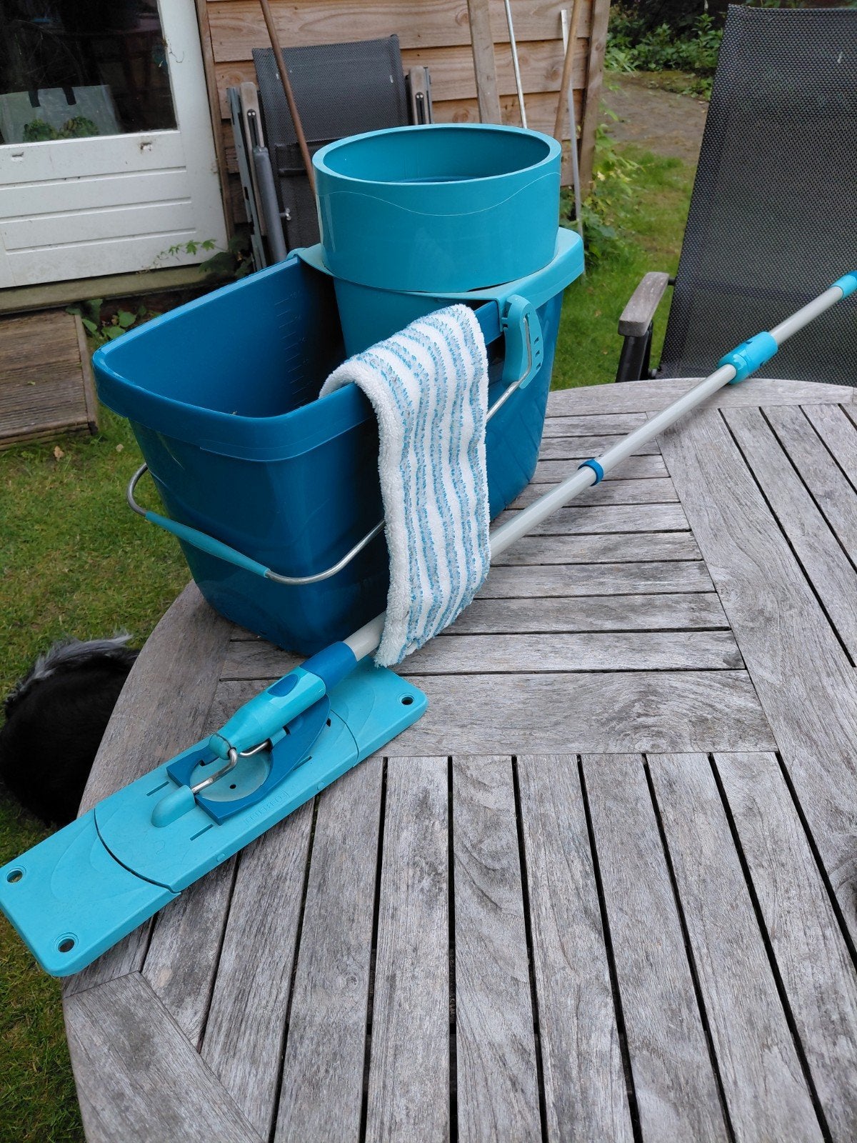 Leifheit Dweilemmer met Dweil en Stok - Complete Set, Huis en Inrichting, Schoonmaakartikelen, Ophalen