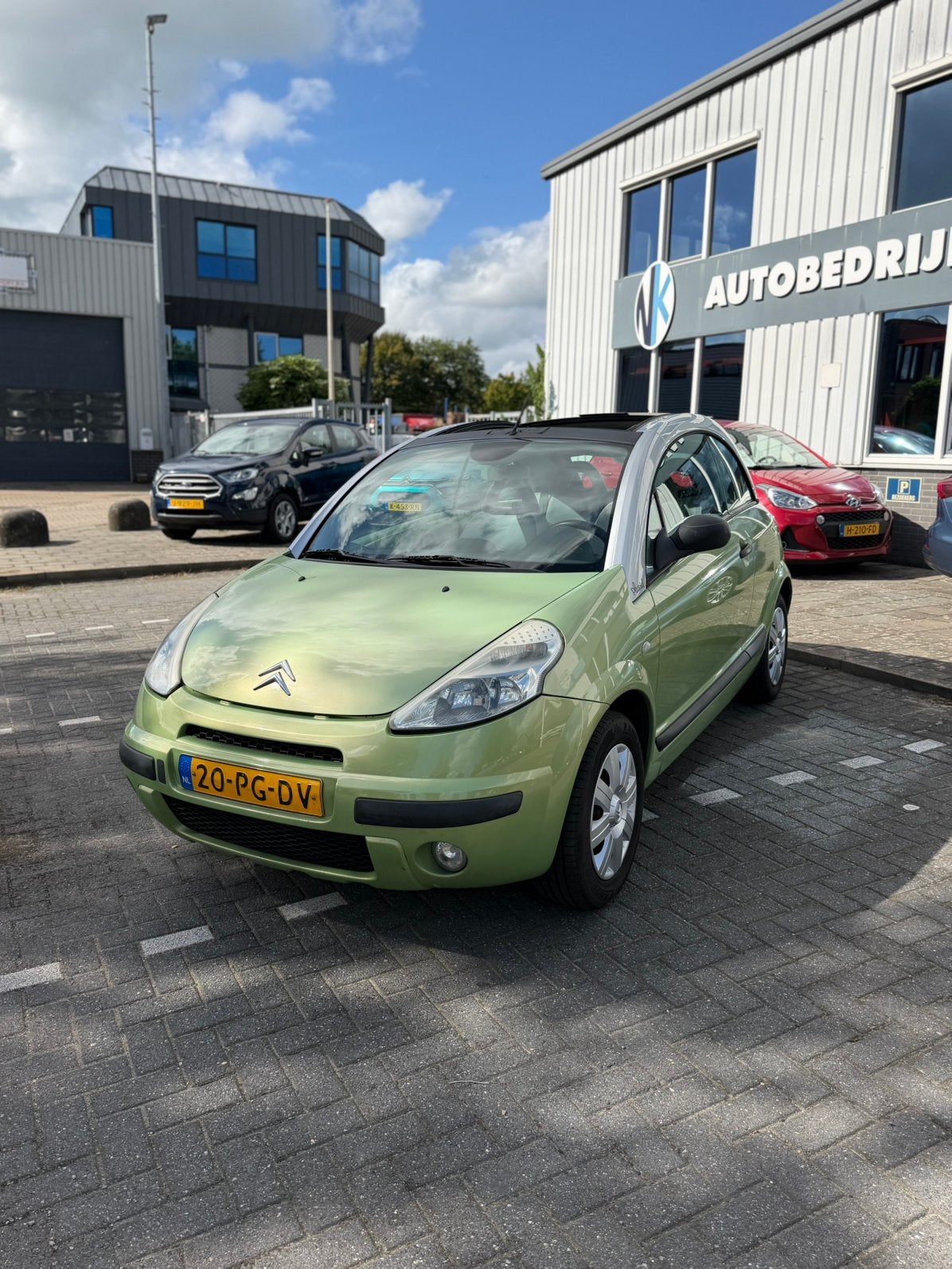 Citroën C3 1.4 I Pluriel 2004 Groen [Bijzondere auto!], Voorwielaandrijving, 1360 cc, Cabriolet, 4 stoelen