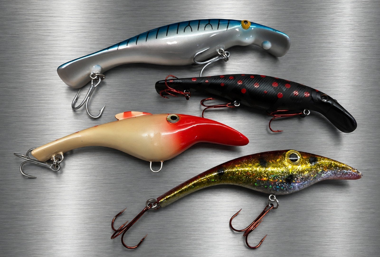 4 pluggen,

o.a. Fladen The Beast

incl 2 gratis nieuwe Fluo, Ophalen of Verzenden, Zo goed als nieuw, Overige typen