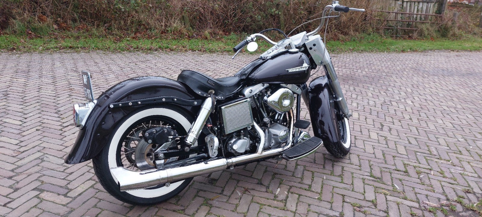 Harley-Davidson FLH Electra glide Shovelhead Stroker 96ci, 2 cilinders, Sportuitlaat, Gebruikt, Particulier