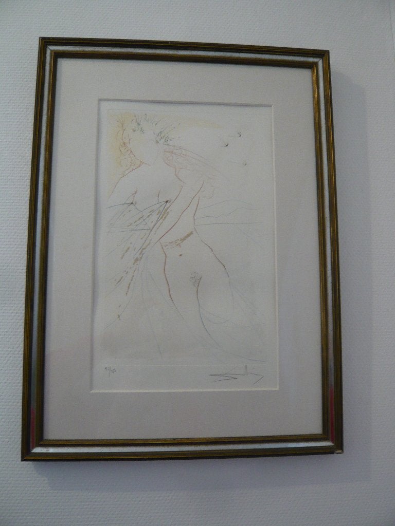 Lithografie Salvador Dali erotic art erotische kunst, Personages en Fantasiefiguren, Ophalen of Verzenden, Lithografie, Gelimiteerde oplage