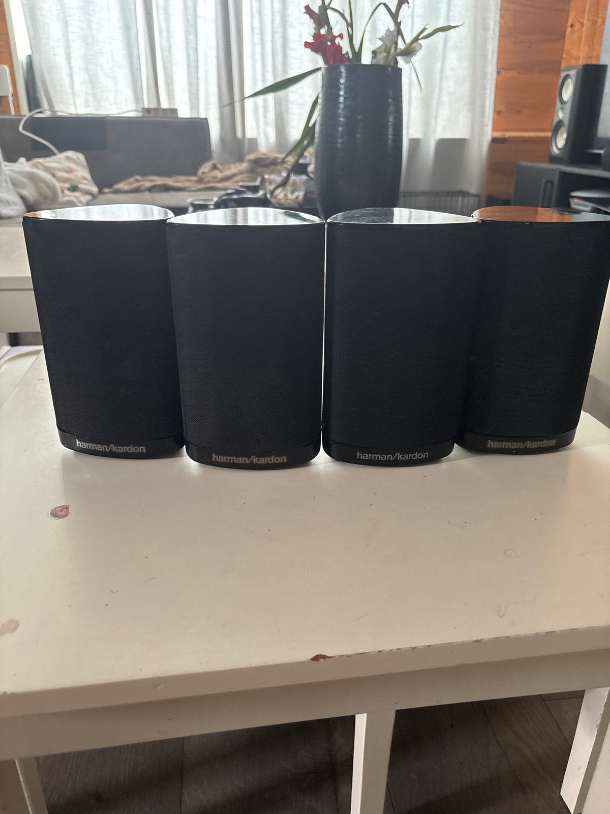 Harman Kardon SAT-TS7BQ Speakers (4 stuks), Ophalen, Zo goed als nieuw, Speakerset, Overige merken