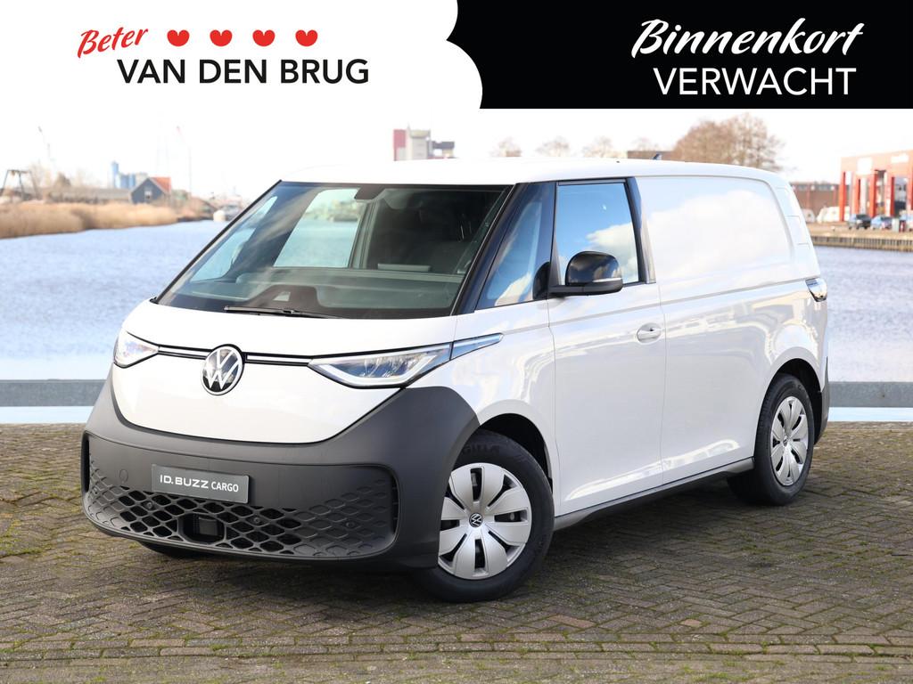 Volkswagen ID. Buzz Cargo Economy Business Elektromotor 140, Auto's, Bestelauto's, Stof, Zwart, 59 kWh, Volkswagen