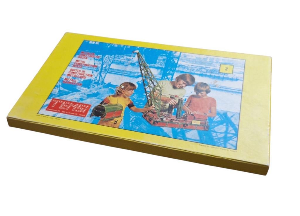 vintage TEMSI metalen constructiedoos nr. 2, Ophalen of Verzenden, Gebruikt, Educatief, 6 tot 9 jaar