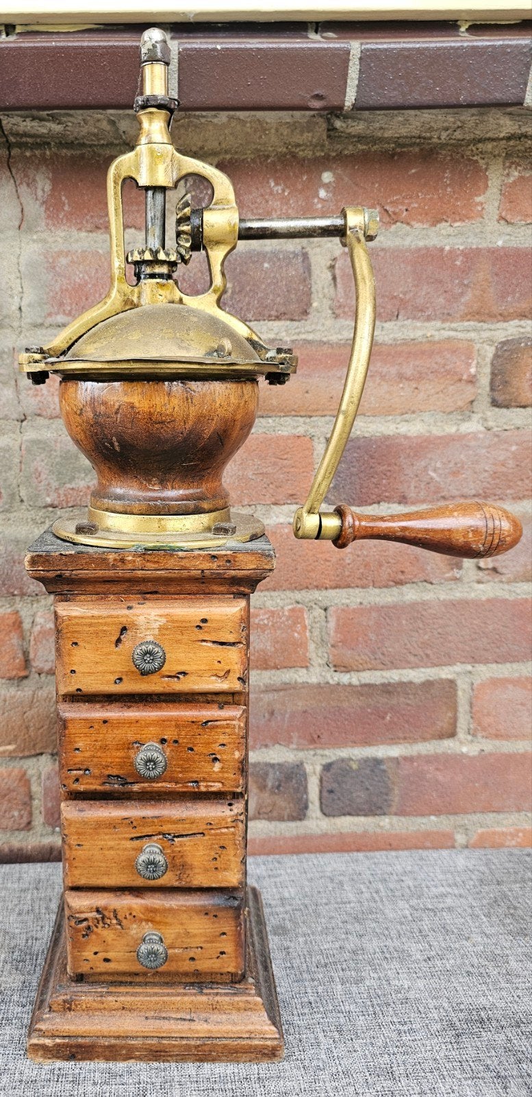 Zeldzame antieke bar koffiemolen met 4 lades, ca. 1900, Ophalen of Verzenden