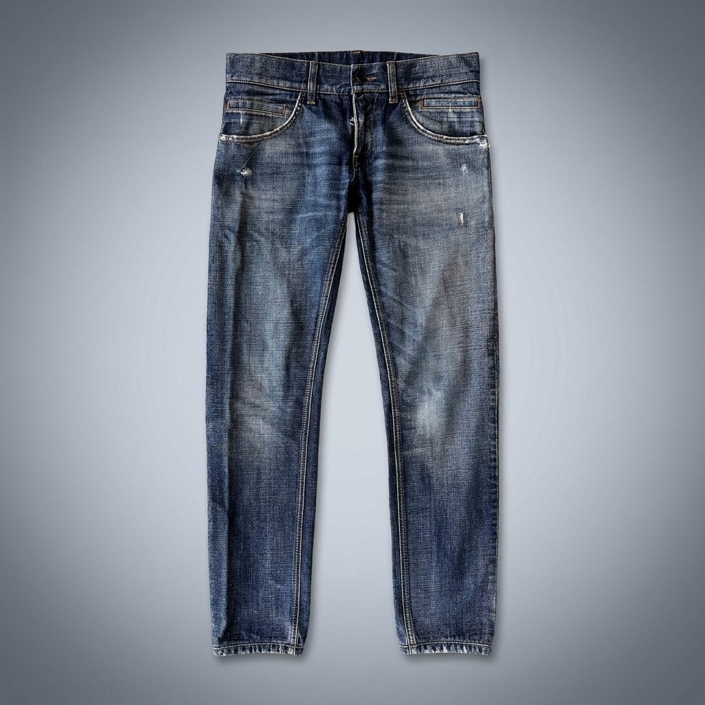 Dolce & Gabbana Jeans Distressed Maat 44, Ophalen, Dolce & Gabbana, Blauw, W32 (confectie 46) of kleiner