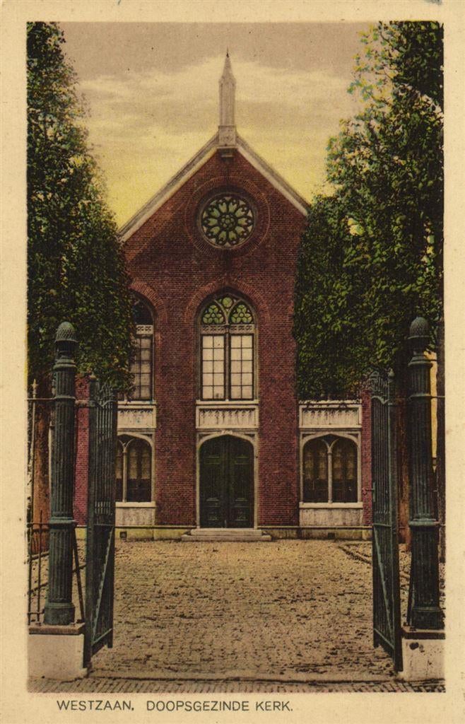 Westzaan, Doopsgezinde Kerk. - ongelopen, Ophalen of Verzenden, Voor 1920, Ongelopen, Noord-Brabant