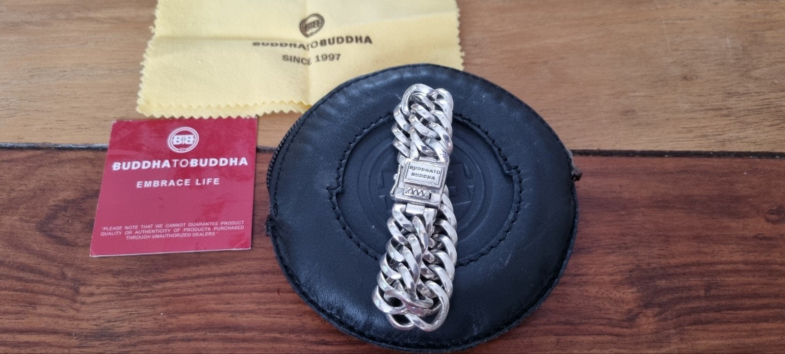 zilveren Buddha to Buddha armband, Ophalen of Verzenden, Zo goed als nieuw, Zilver, Zilver