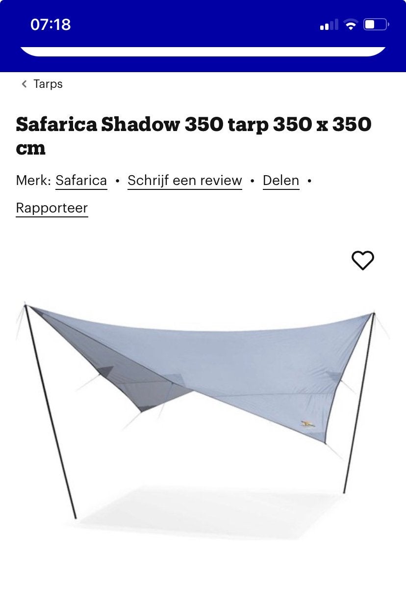 Safarica Shadow, Ophalen, Zo goed als nieuw