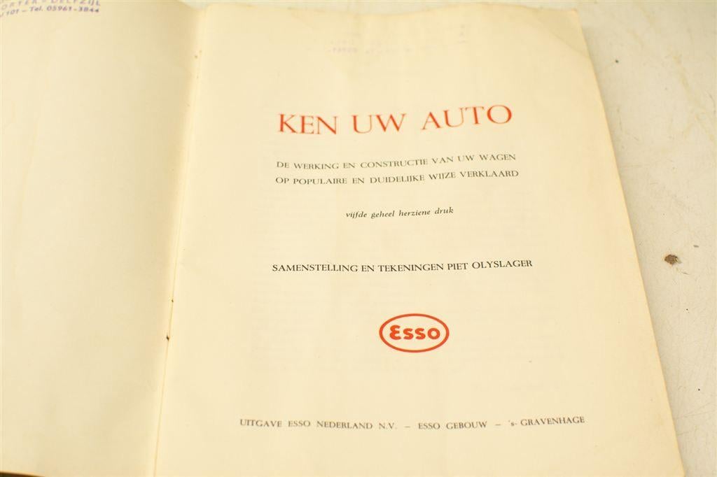 Esso Auto boekje Ken Uw Auto 38884, Boeken, Ophalen of Verzenden, Gelezen, Algemeen