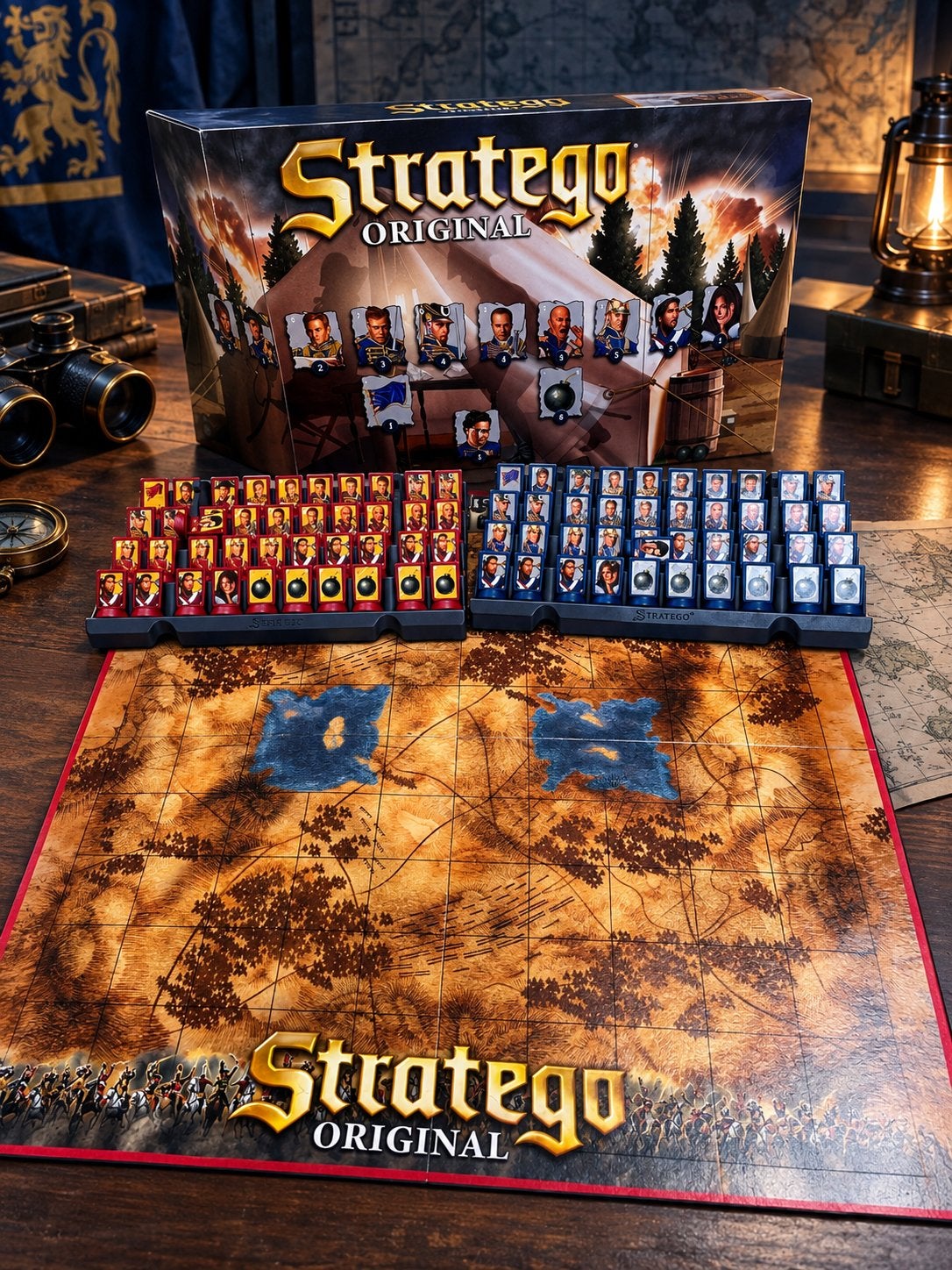 Stratego Original: Klassiek met 3 Varianten, Hobby en Vrije tijd, Een of twee spelers, Ophalen of Verzenden, Zo goed als nieuw