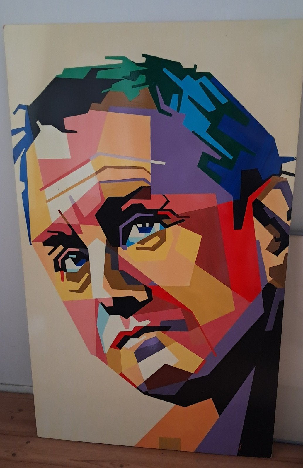 Modern Pop Art Portret Schilderij - Kleurrijk en Uniek, Verzamelen, Sportartikelen en Voetbal, Ophalen of Verzenden