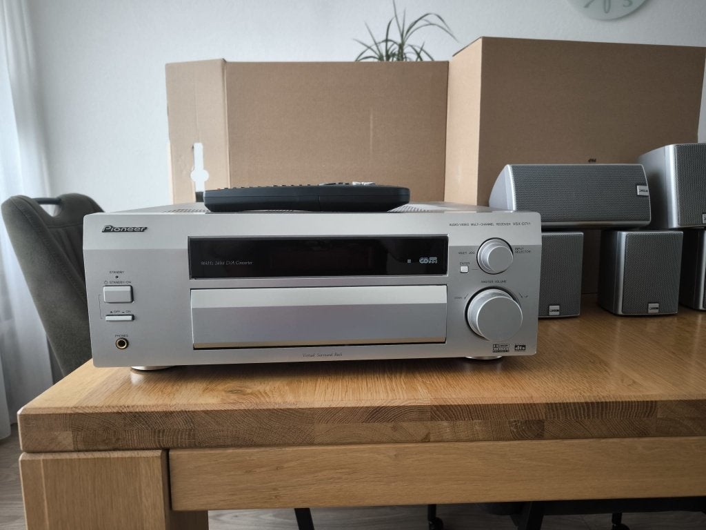 Pioneer VSX-D711 receiver, Ophalen, Zo goed als nieuw, 120 watt of meer, Pioneer