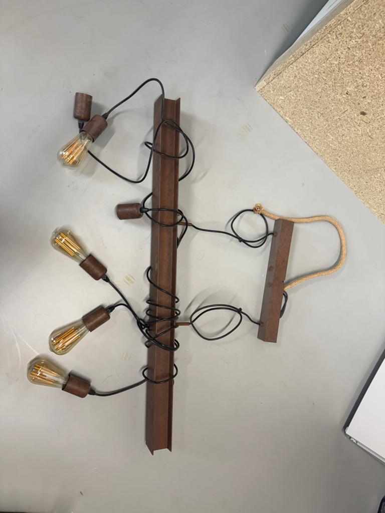 Industriële hanglamp, Ophalen, Zo goed als nieuw, Industrieel, Metaal