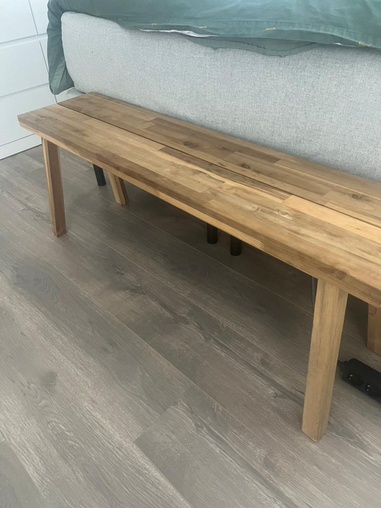 Ikea bank Skogsta 120x45x29, Huis en Inrichting, Stoelen, Ophalen, Eén