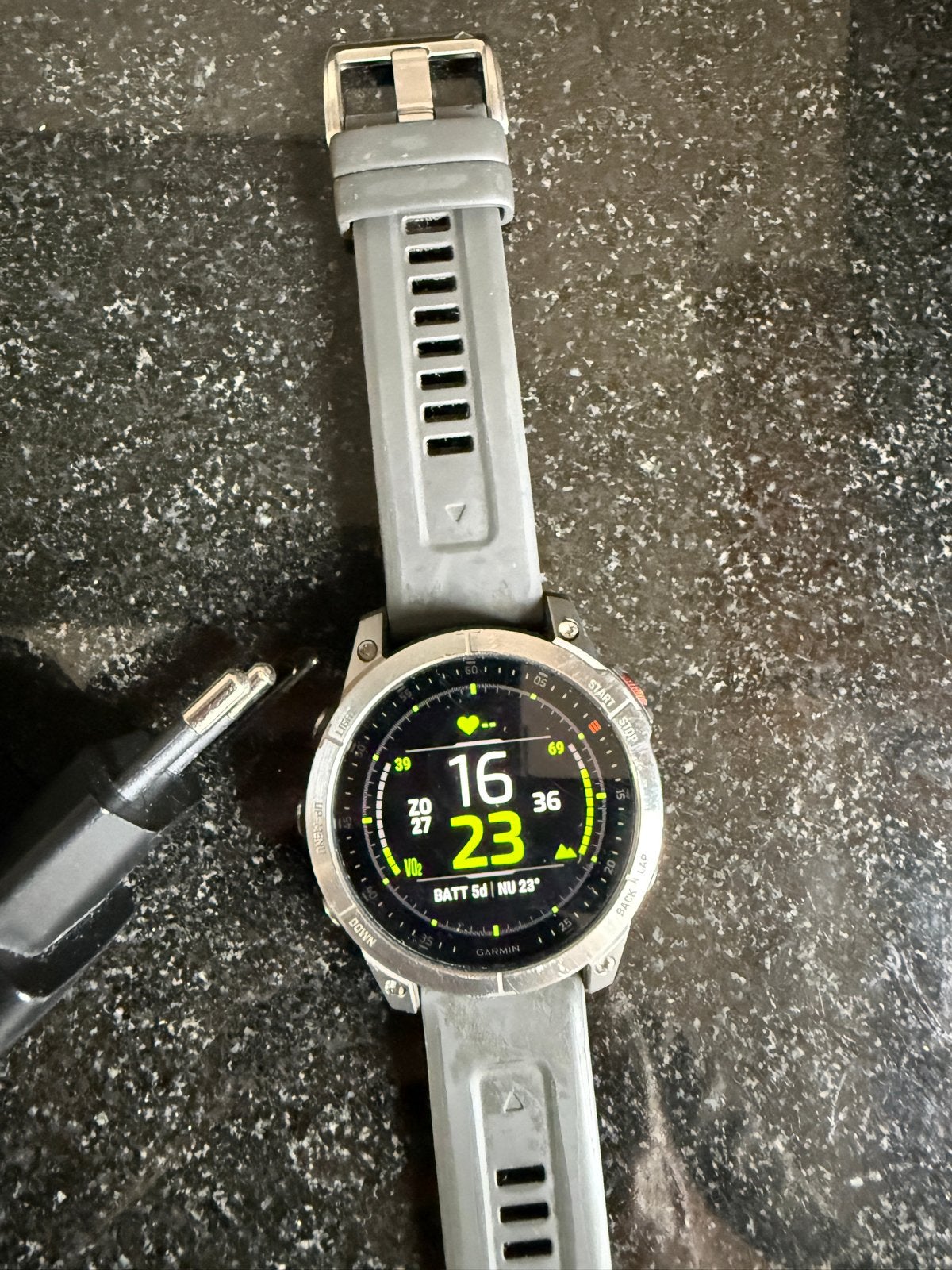 Garmin Epix Gen 2 Smartwatch - Grijs, Sieraden, Tassen en Uiterlijk, Ophalen of Verzenden, Waterdicht, Grijs, Android