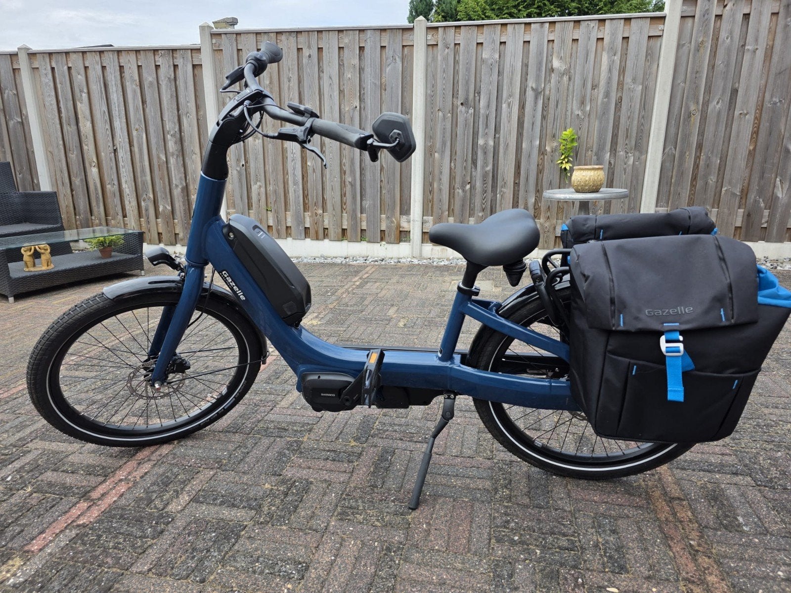Easy flow zgan, Fietsen en Brommers, Elektrische fietsen, Minder dan 47 cm, Ophalen of Verzenden, Zo goed als nieuw, Gazelle