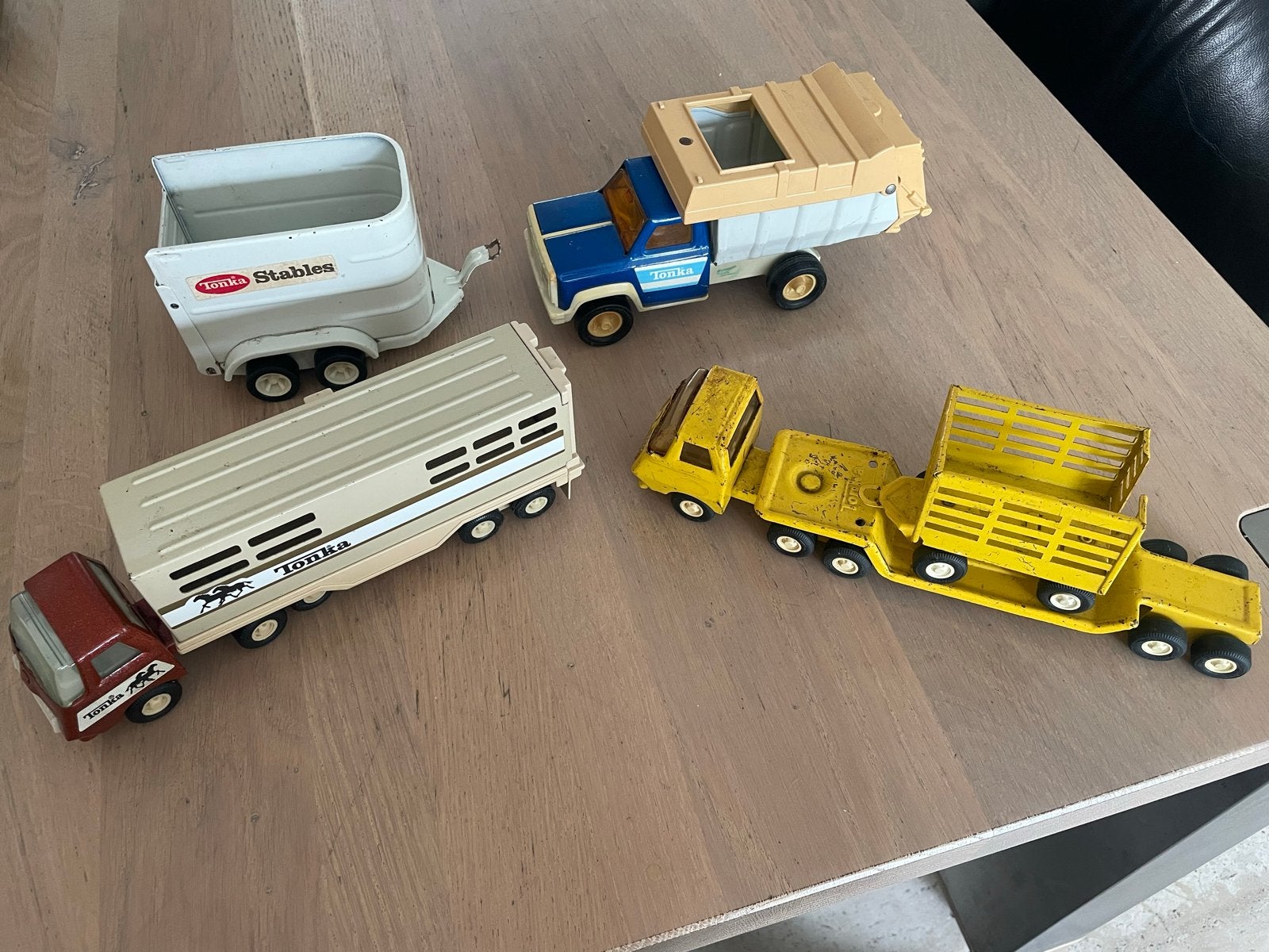 Vintage Tonka speelgoedvoertuigen - Set van 4, Ophalen of Verzenden, Gebruikt