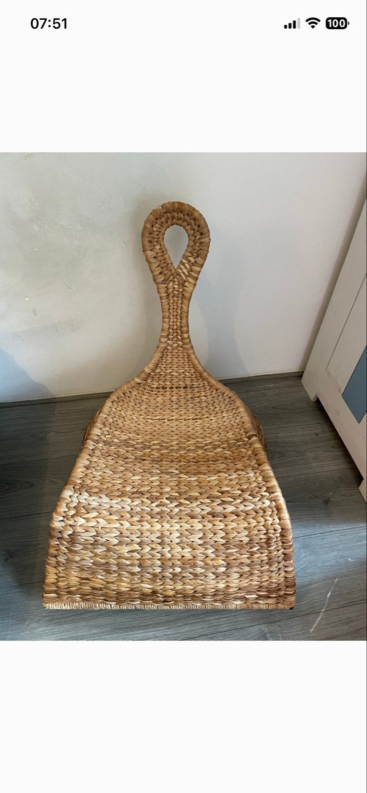 IKEA GULLHOLMEN Schommelstoel - Designklassieker, Ophalen, Gebruikt, Bruin, Riet of Rotan