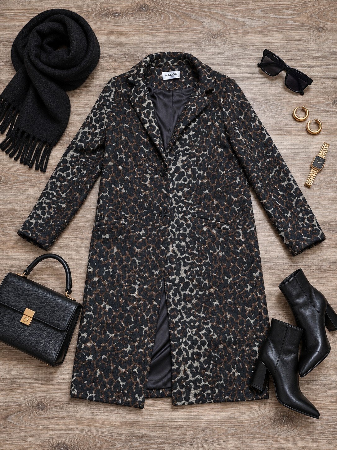 NA-KD Leopard Print Jas Maat 38, Maat 38/40 (M), NA-KD, Meerkleurig, Ophalen of Verzenden