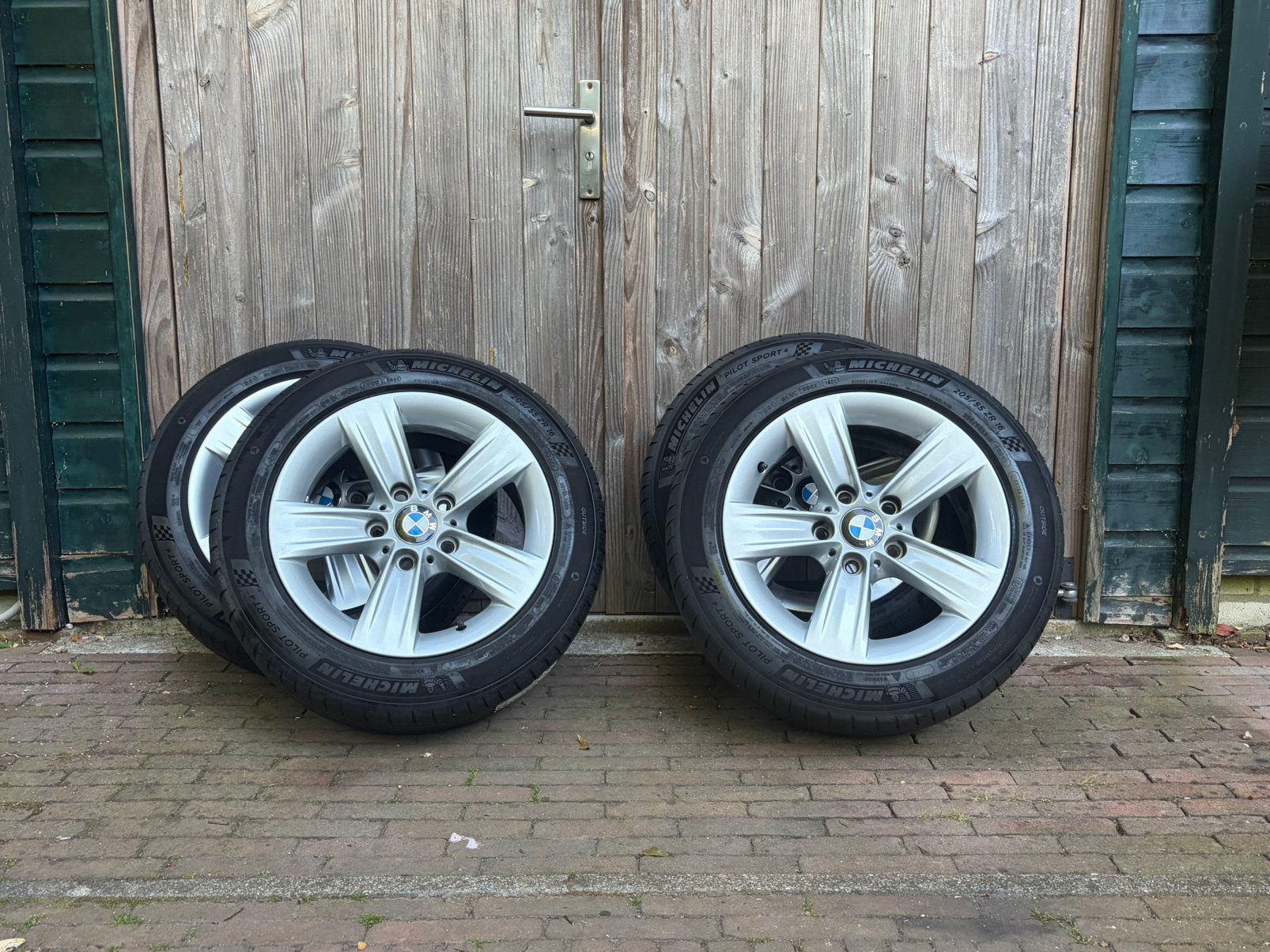 BMW velgen met Michelin banden, Auto-onderdelen, Ophalen, 16 inch, 205 mm, Zomerbanden
