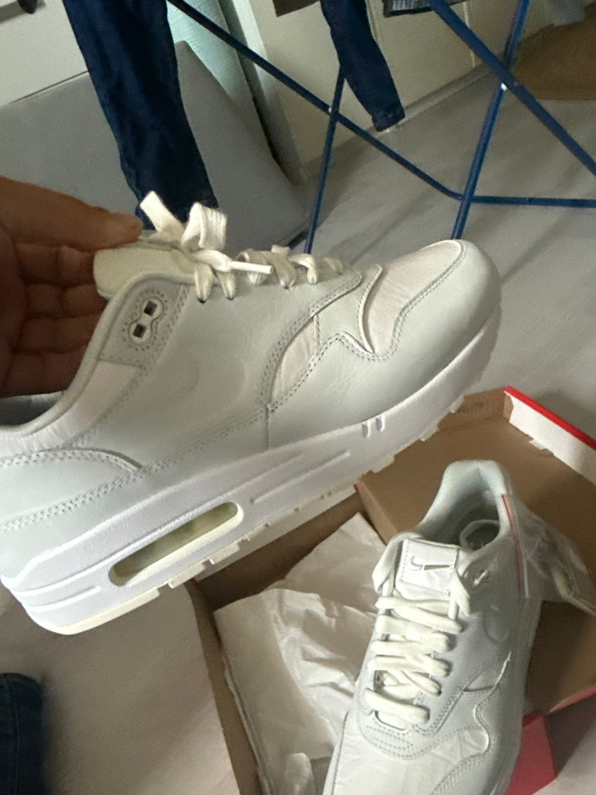 Nike Air Max 1 Summit White/Sail - Maat 43 Nieuw DS, Wit, Nieuw, Ophalen of Verzenden, Sneakers of Gympen