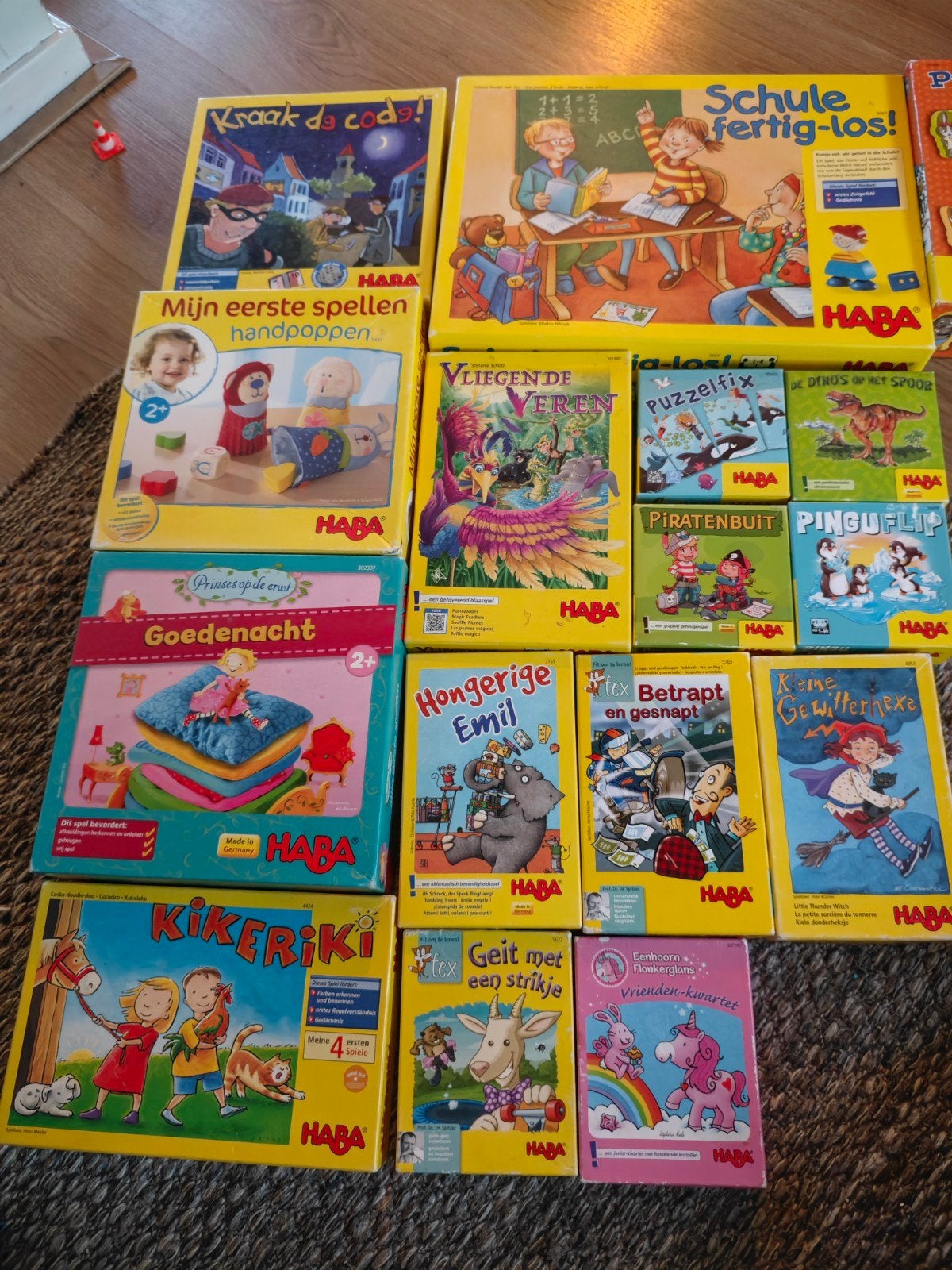 Diverse Haba spellen in nette staat - korting bij aankoop, Ophalen of Verzenden, 10 tot 50 stukjes, Zo goed als nieuw, 2 tot 4 jaar