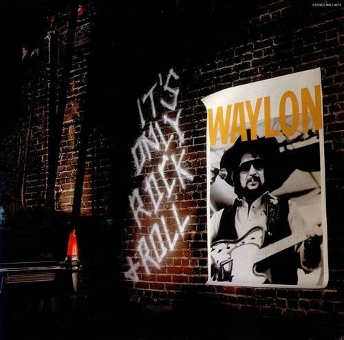 LP Waylon Jennings - It's only rock and roll, Ophalen, Gebruikt, 12 inch