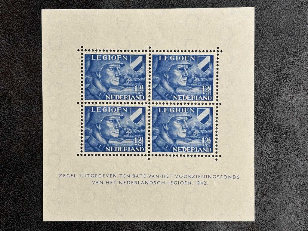1942 NVPH V403 VEL Legioenzegels 12 ½+87 ½ ct POSTFRIS, Postzegels en Munten, Ophalen of Verzenden, Na 1940, Postfris