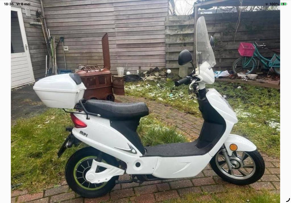 Mpi Roma scooter - bouwjaar 2016 - met 2 accupakketten, Ophalen of Verzenden, Gebruikt, Elektrisch, Overige merken