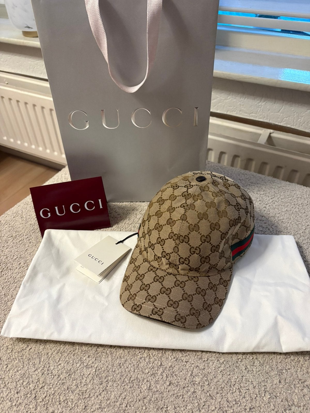 Gucci baseball uomo cap, Kleding | Heren, Ophalen of Verzenden, Nieuw, 60 cm (XL, 7½ inch) of meer, Pet