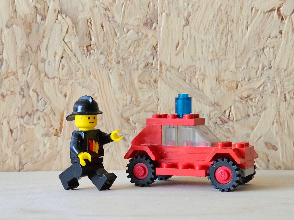 Lego 602 brandweerauto, Ophalen of Verzenden, Gebruikt, Lego