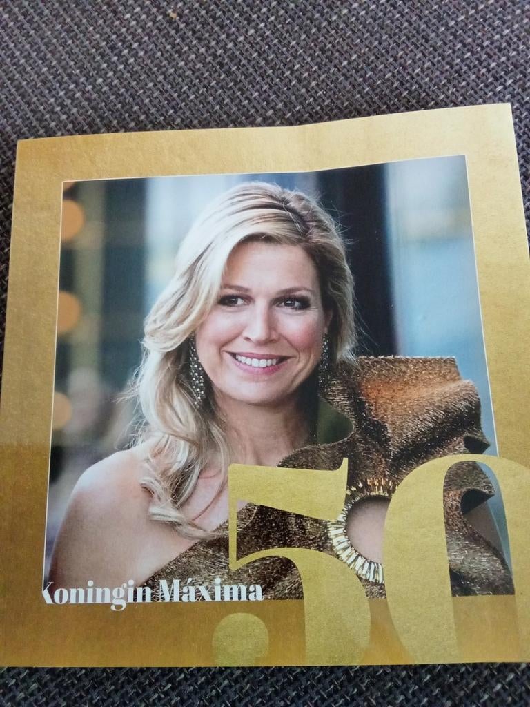 Koningin Máxima 50 jaar - Biografie Marc van der Linden, Ophalen of Verzenden, Zo goed als nieuw, Marc van der Linden, Politiek