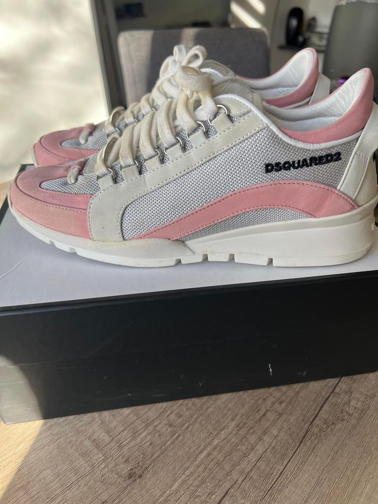 Dsquared2 sneakers in roze en wit, Kleding | Dames, Schoenen, Zo goed als nieuw, Sneakers of Gympen, Roze, Ophalen of Verzenden