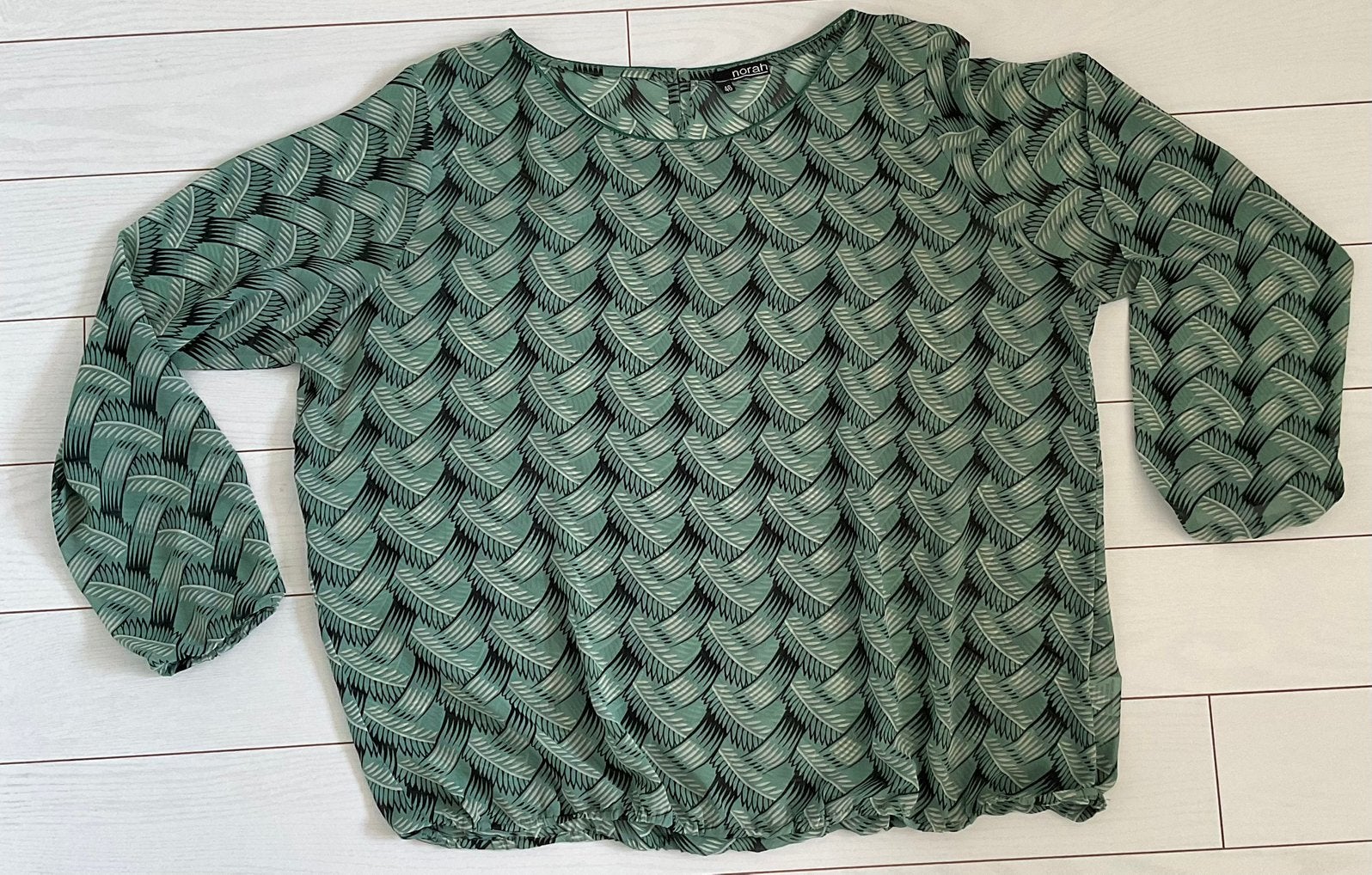 Norah blouse maat 46, Ophalen of Verzenden, Gedragen, Maat 46/48 (XL) of groter, Groen