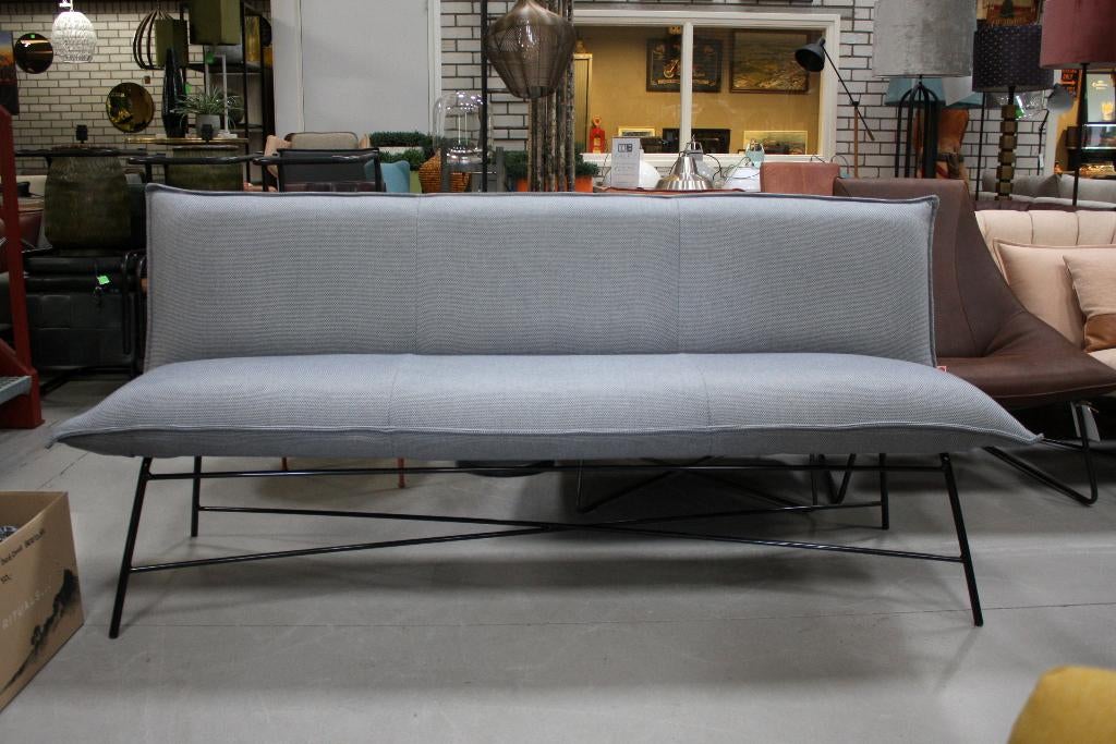 Luxe eetkamerbank tuinbank VIDAR Jess Design metaal stof