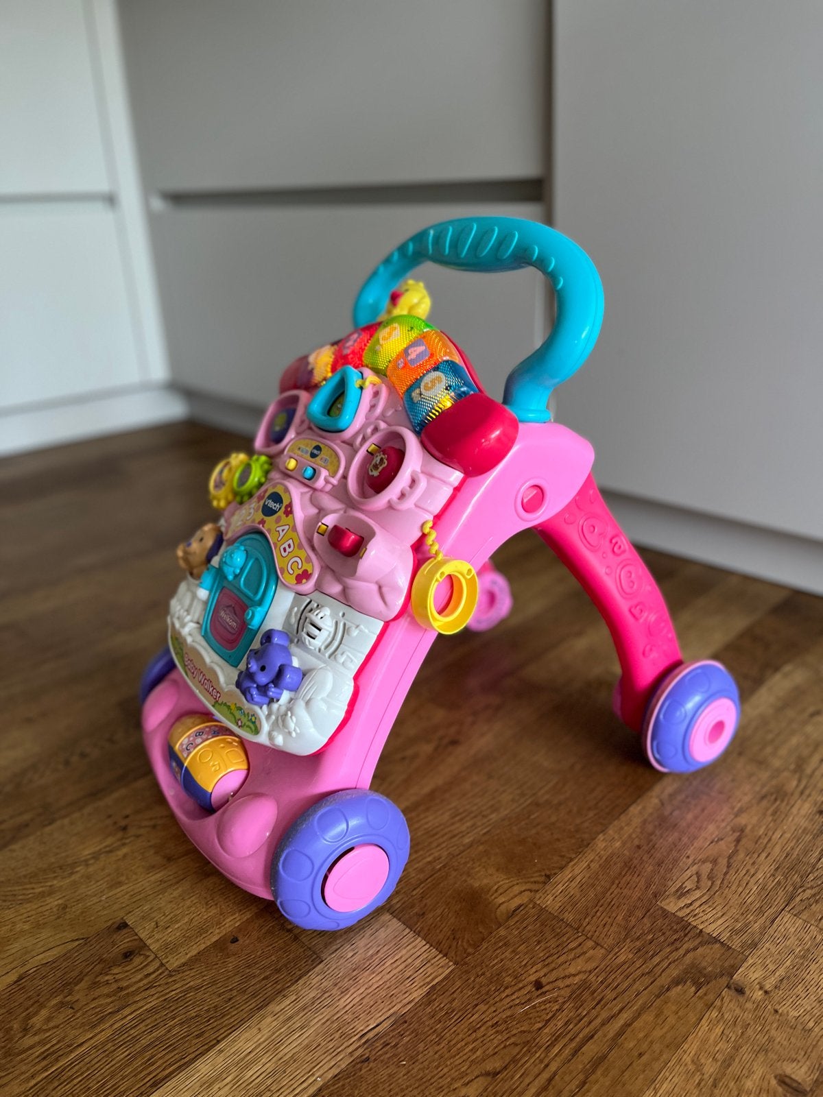 VTech Baby Walker Roze - Interactieve Loopwagen, Ophalen, Gebruikt, Overige typen, Met licht