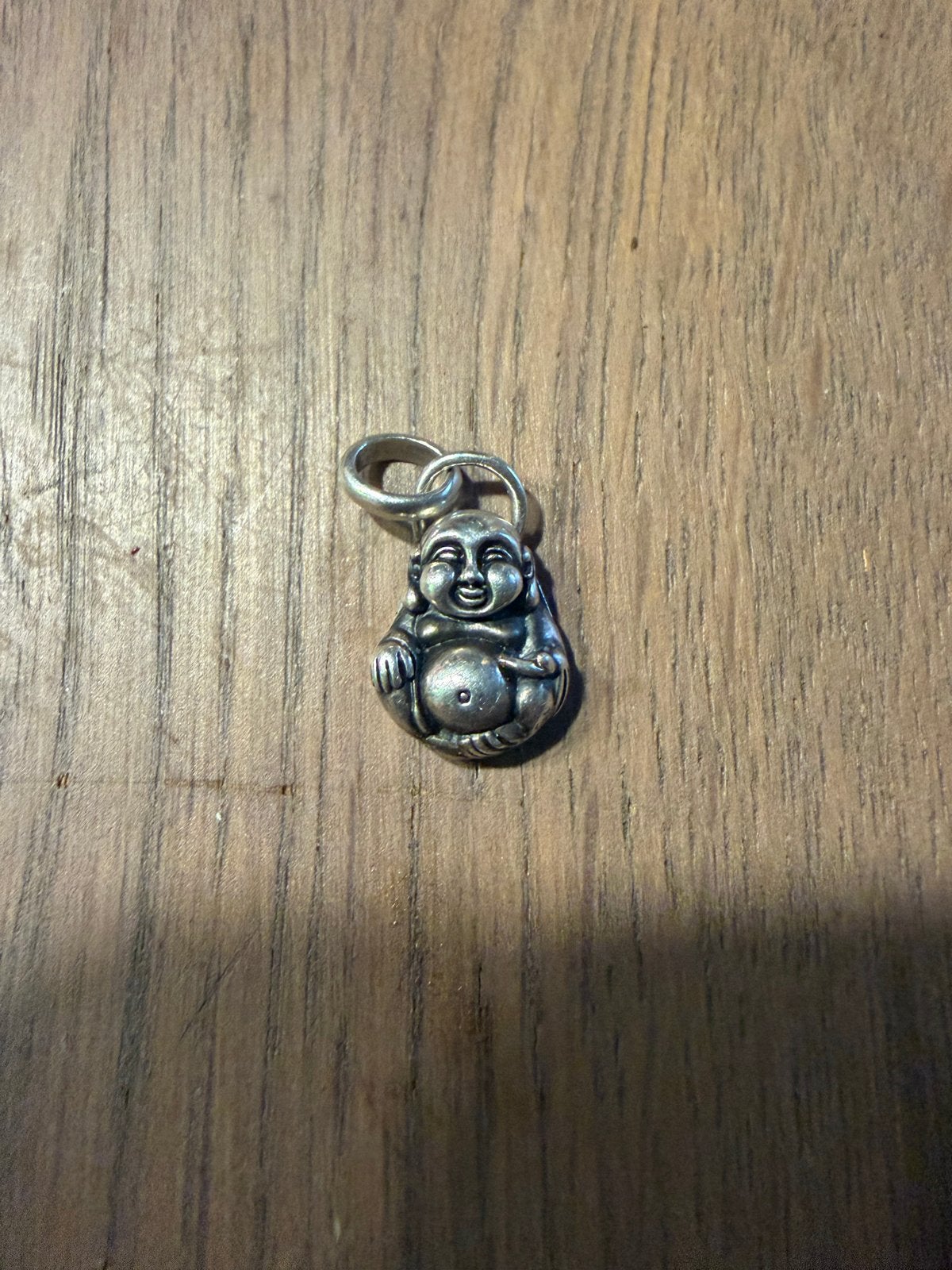 Zilveren Buddha to buddha Hanger - 925 Zilver, Ophalen of Verzenden, Zo goed als nieuw, Zilver, Overige voorstellingen