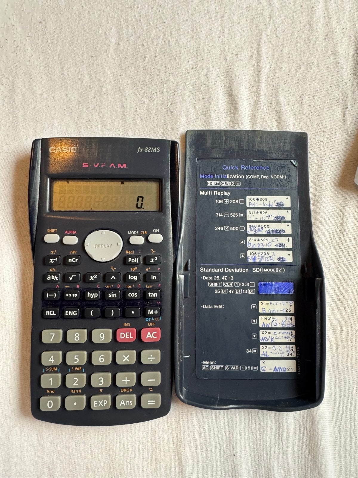 Rekenmachine Casio fx-82MS, Ophalen of Verzenden, Gebruikt
