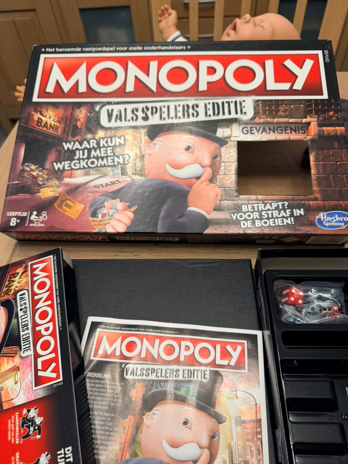 Monopoly valsspeler editie inhoud nieuw in verpakking, Verzenden, Zo goed als nieuw