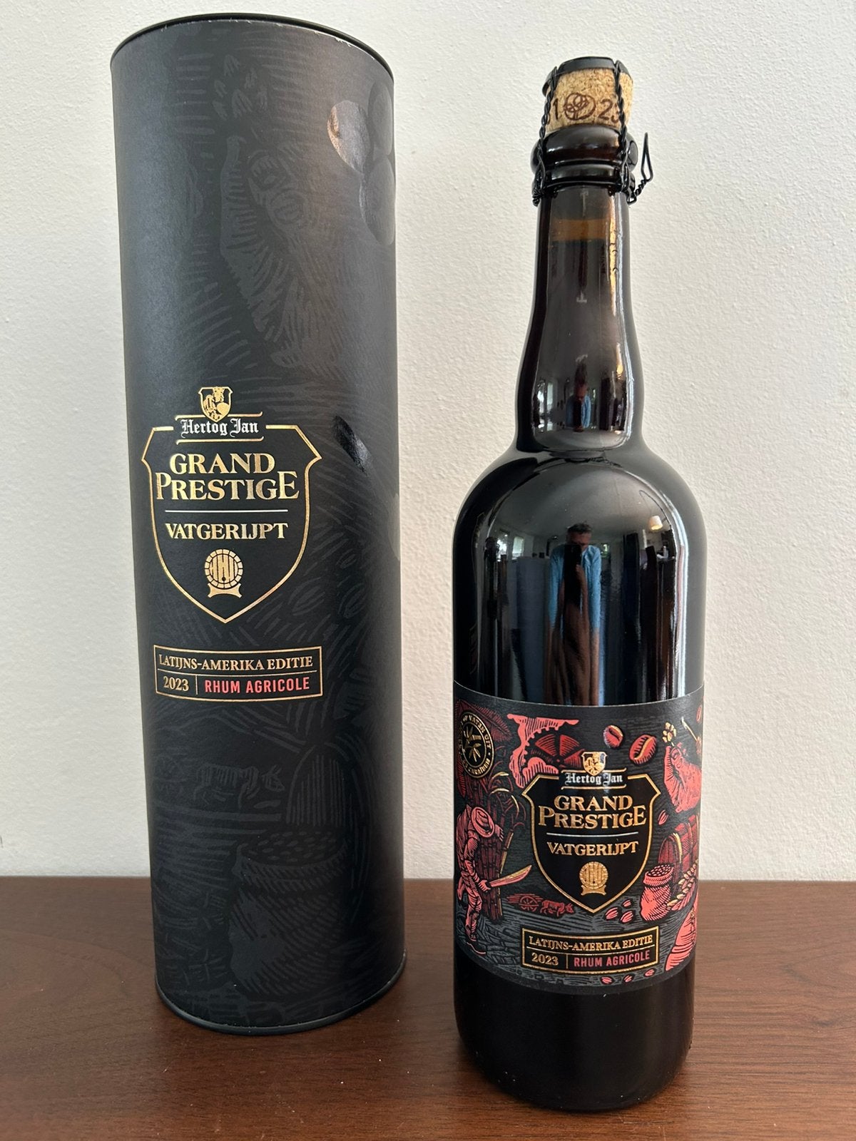 Hertog Jan Grand Prestige Vatgerijpt Rhum Agricole 2023, Verzamelen, Biermerken, Ophalen of Verzenden, Nieuw, Flesje(s), Hertog Jan