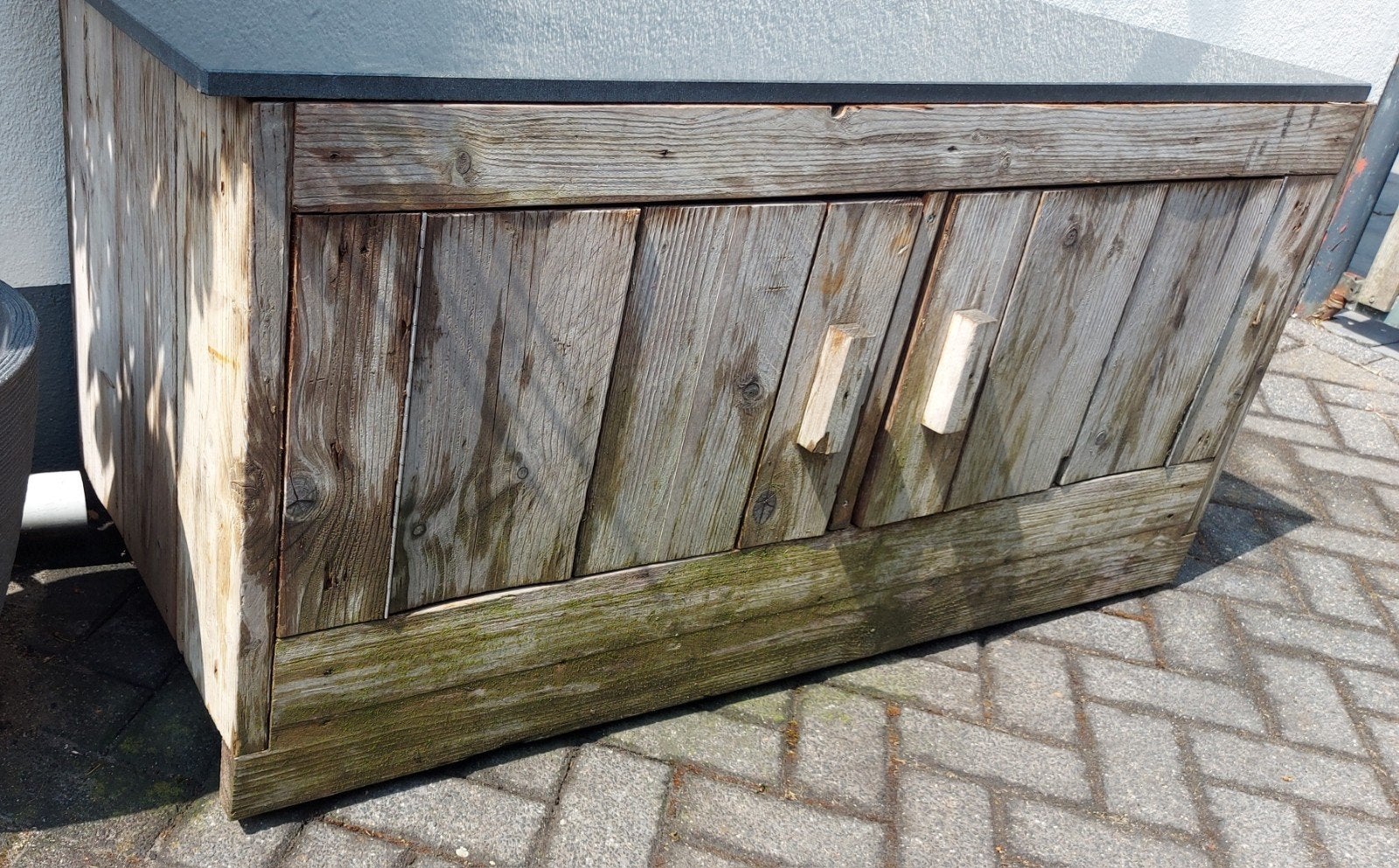 Stoere steigerhouten kast voor opberging/tv meubel, Ophalen, Hout, Overige typen