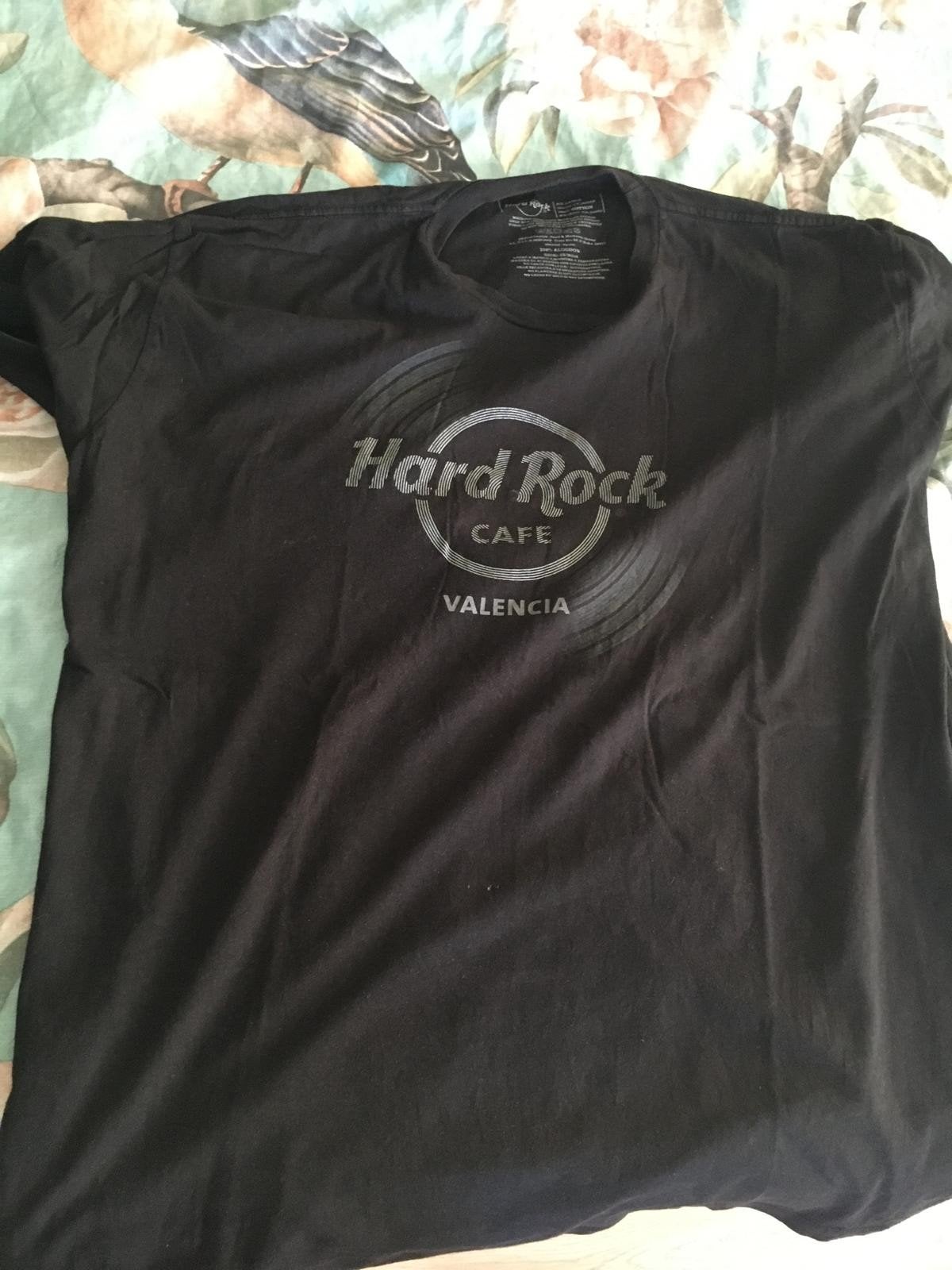 Hard Rock Cafe Valencia T-shirt Zwart XXL, Zwart, Overige maten, Gedragen, Ophalen of Verzenden