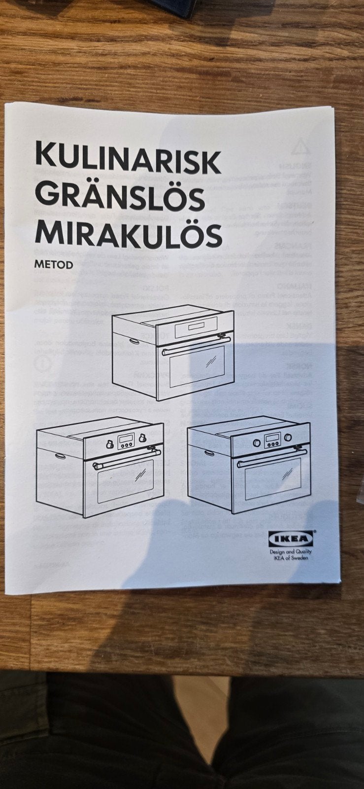 IKEA Stoomoven KULINARISK GRÄNSLÖS MIRAKULÖS, Witgoed en Apparatuur, Ophalen, 45 tot 50 cm, Gebruikt, Hete lucht